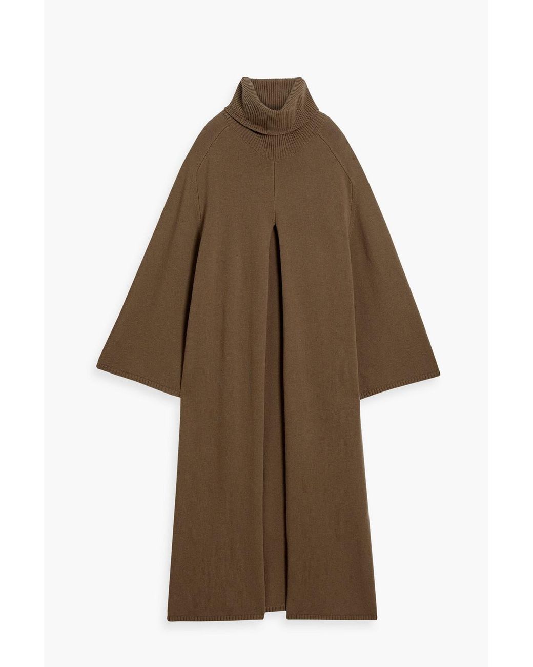 JOSEPH Viviane Oversized Merino Wool Turtleneck Sweater in Brown Lyst