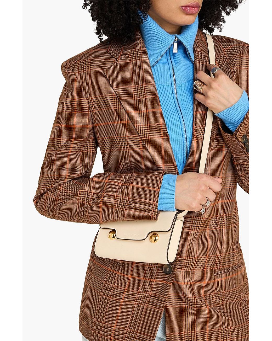 Marni Natural Trunkaroo Leather Cross-body Bag