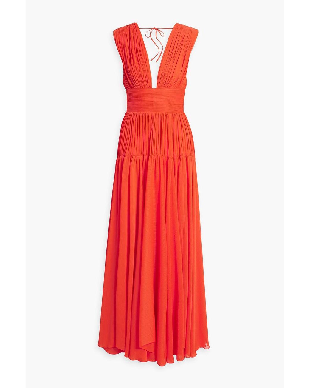 【MARIA LUCIA HOHAN】 Maria Lucia Hohan V-neck Sleeveless Dress | Silver | FARFETCH