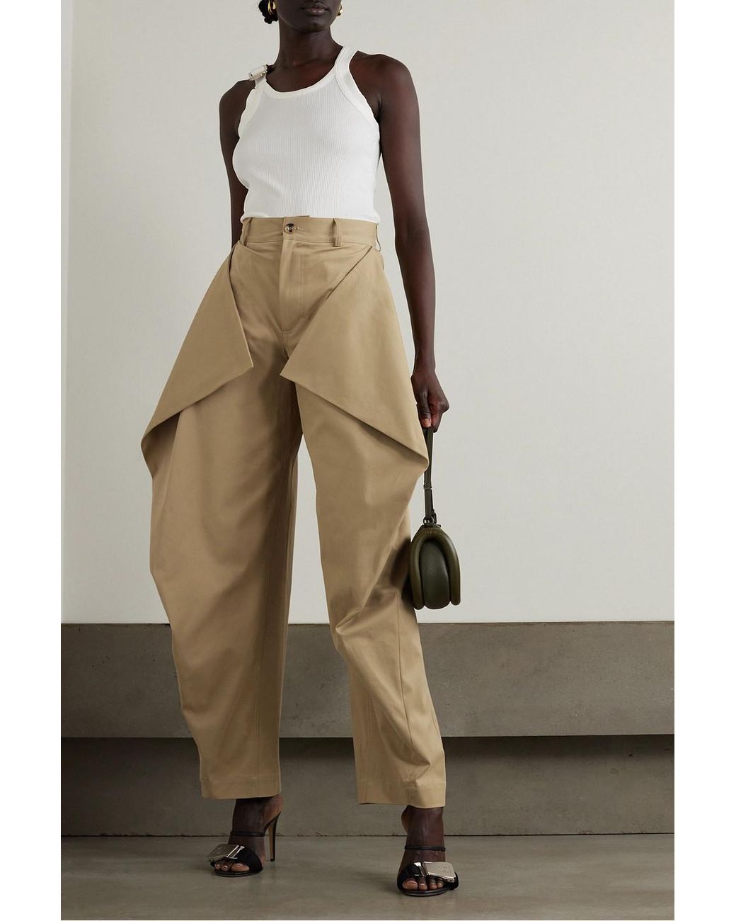 【送料&関税込】J.W. Anderson Pants In Beige Cotton JW Anderson Beige Kite Trousers JW Anderson