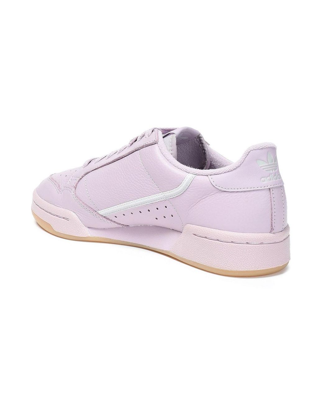 adidas originals white and lilac continental 80 sneakers