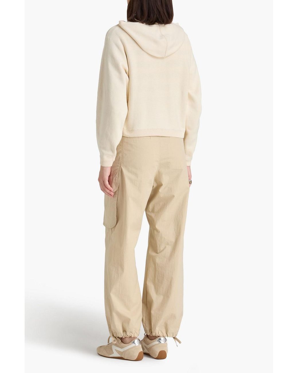 Theory Natural Cotton-Blend Zip-Up Hoodie