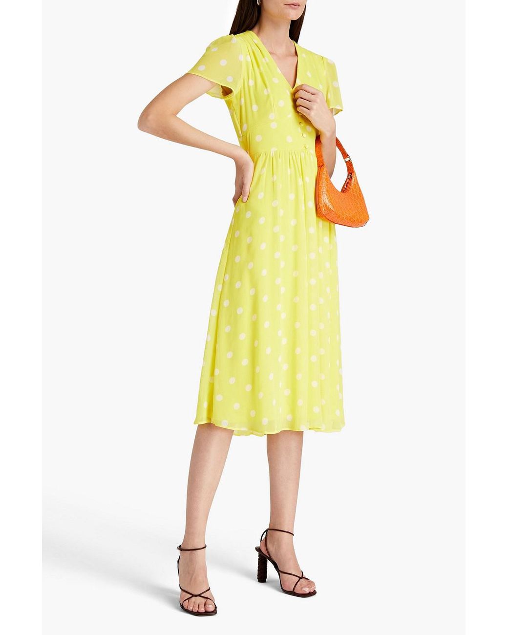 Dkny yellow dress hotsell