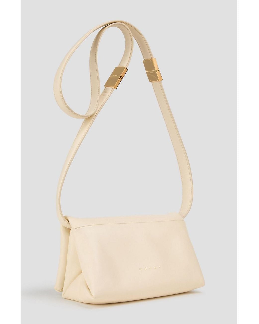 Marni Natural Prisma Leather Cross-Body Bag
