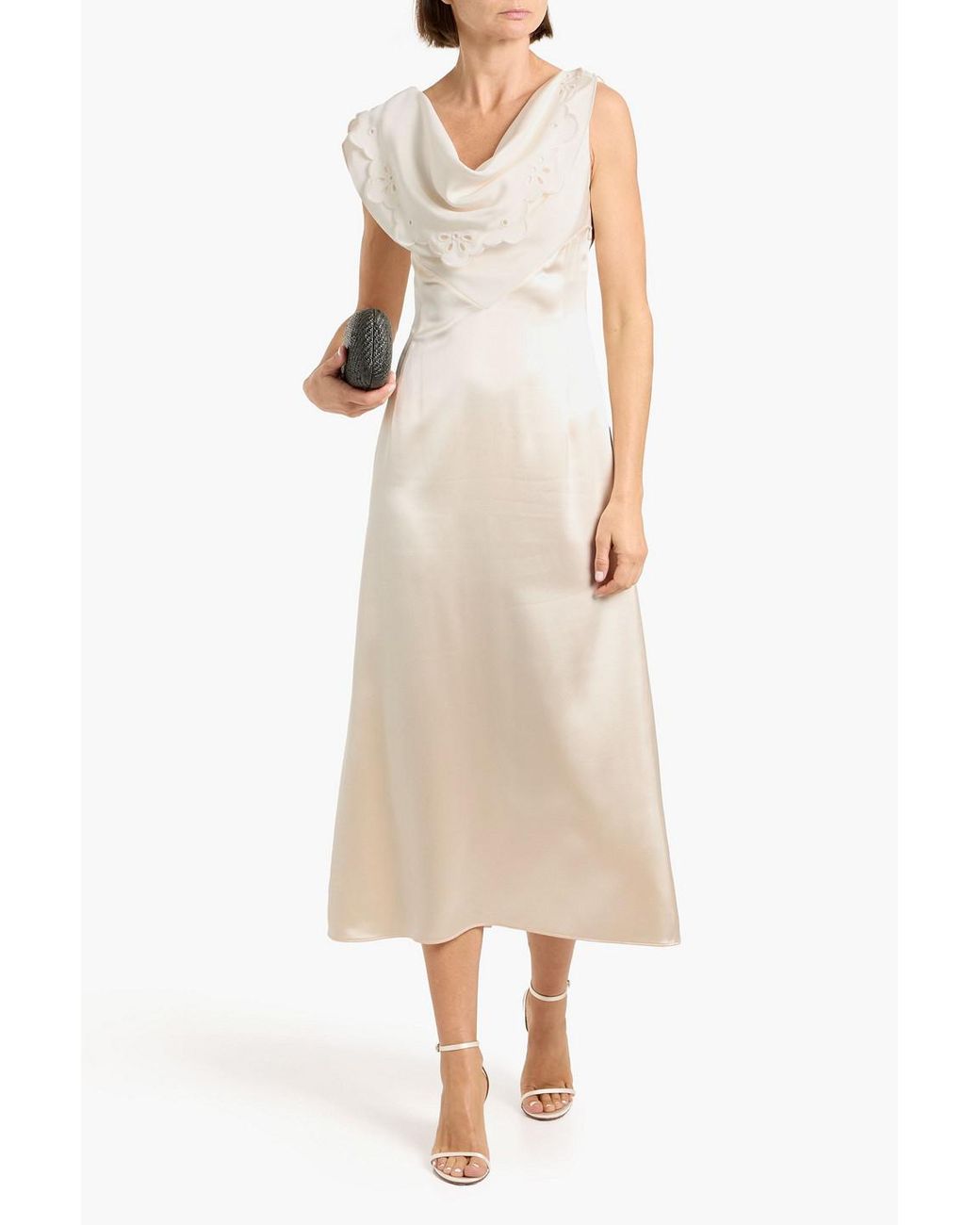 knee length dresses for ladies Azure Stripe Penny Midi Dress