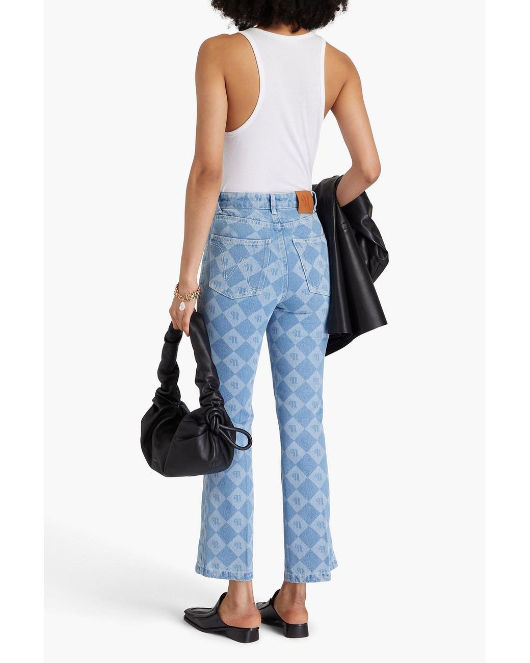 【Nanushka】 Zoey high-riseフレアジーンズ Zoey high-rise flared jeans in blue - Nanushka | Mytheresa