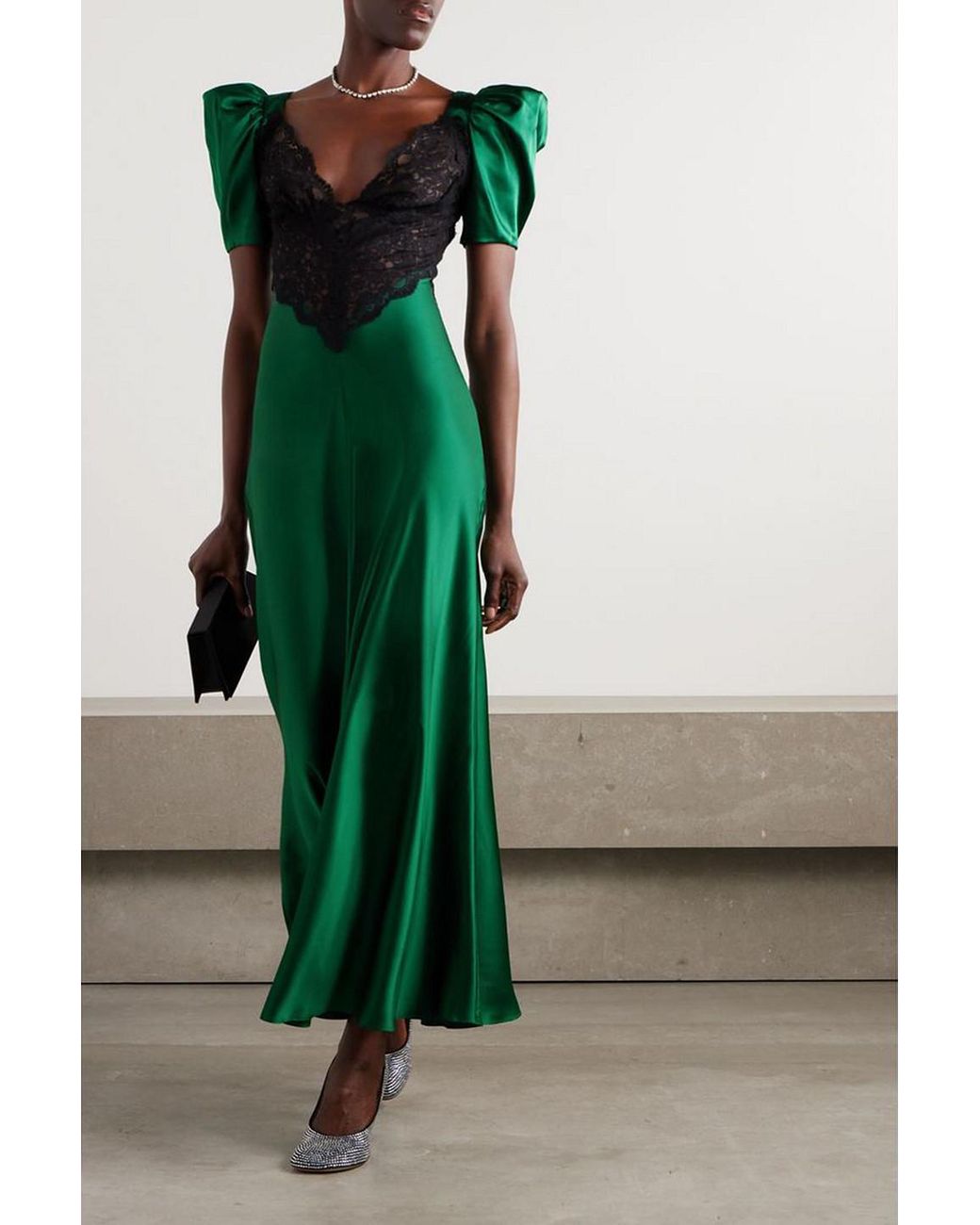 RODARTE ロダルテ ワンピース Lace-trimmed silk maxi 863774 RODARTE ロダルテ ワンピース Lace-trimmed silk maxi 863774