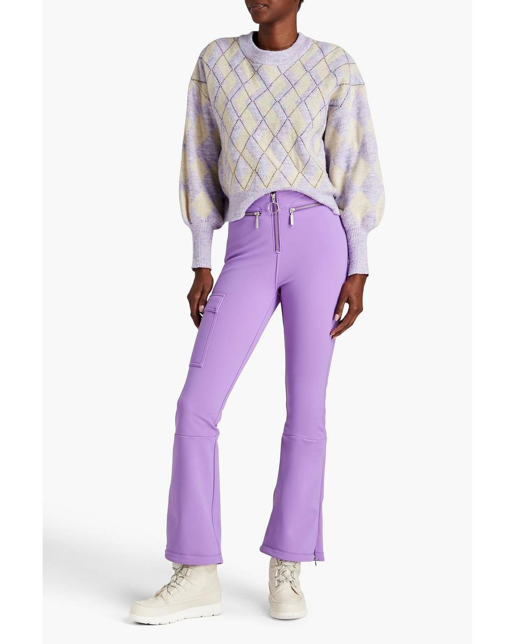 Purple bootcut best sale pants