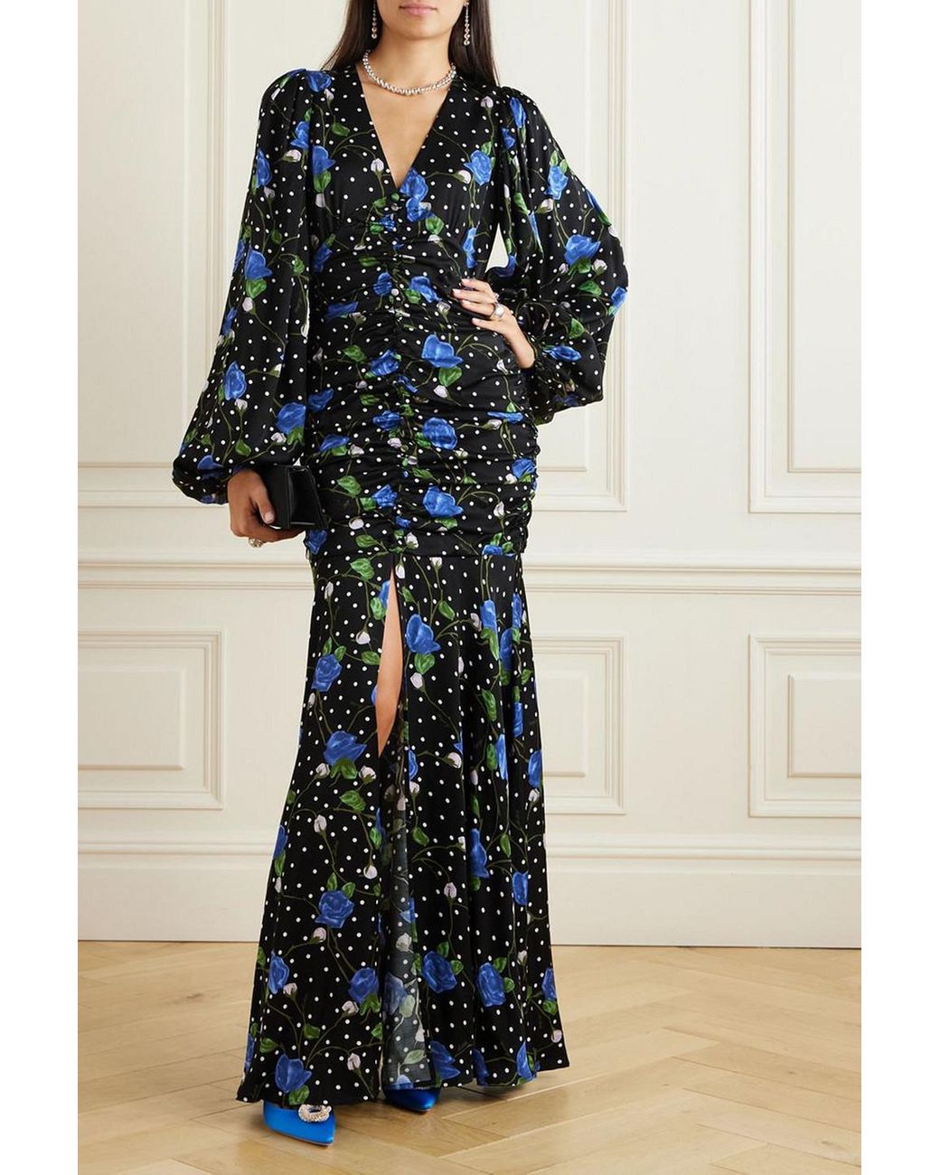 ROTATE ロテート ワンピース Floral embroidered satin 992419 ROTATE ロテート ワンピース Floral embroidered satin 992419