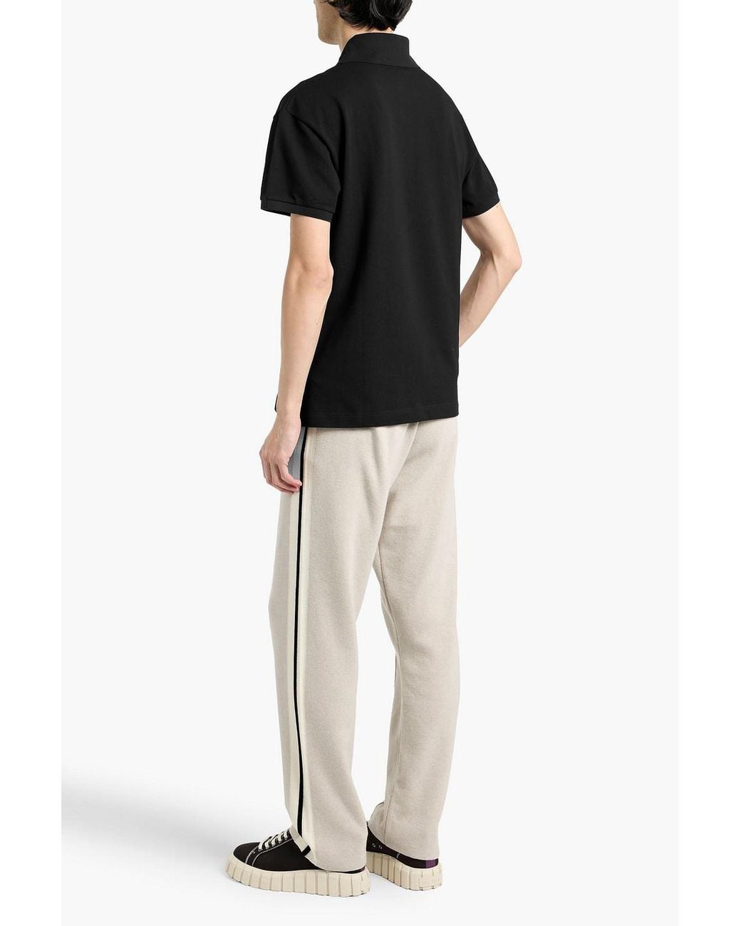 Palm Angels Natural Knitted Track Pants for men