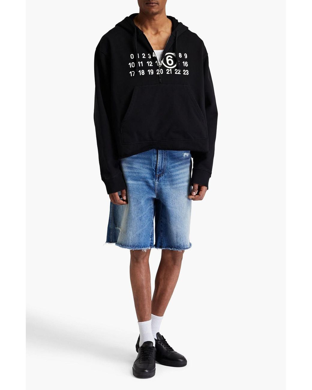 MAISON MARGIELA★素敵！French cotton-terry sweatshirt MM6 by Maison Martin Margiela Printed French Cotton-Terry
