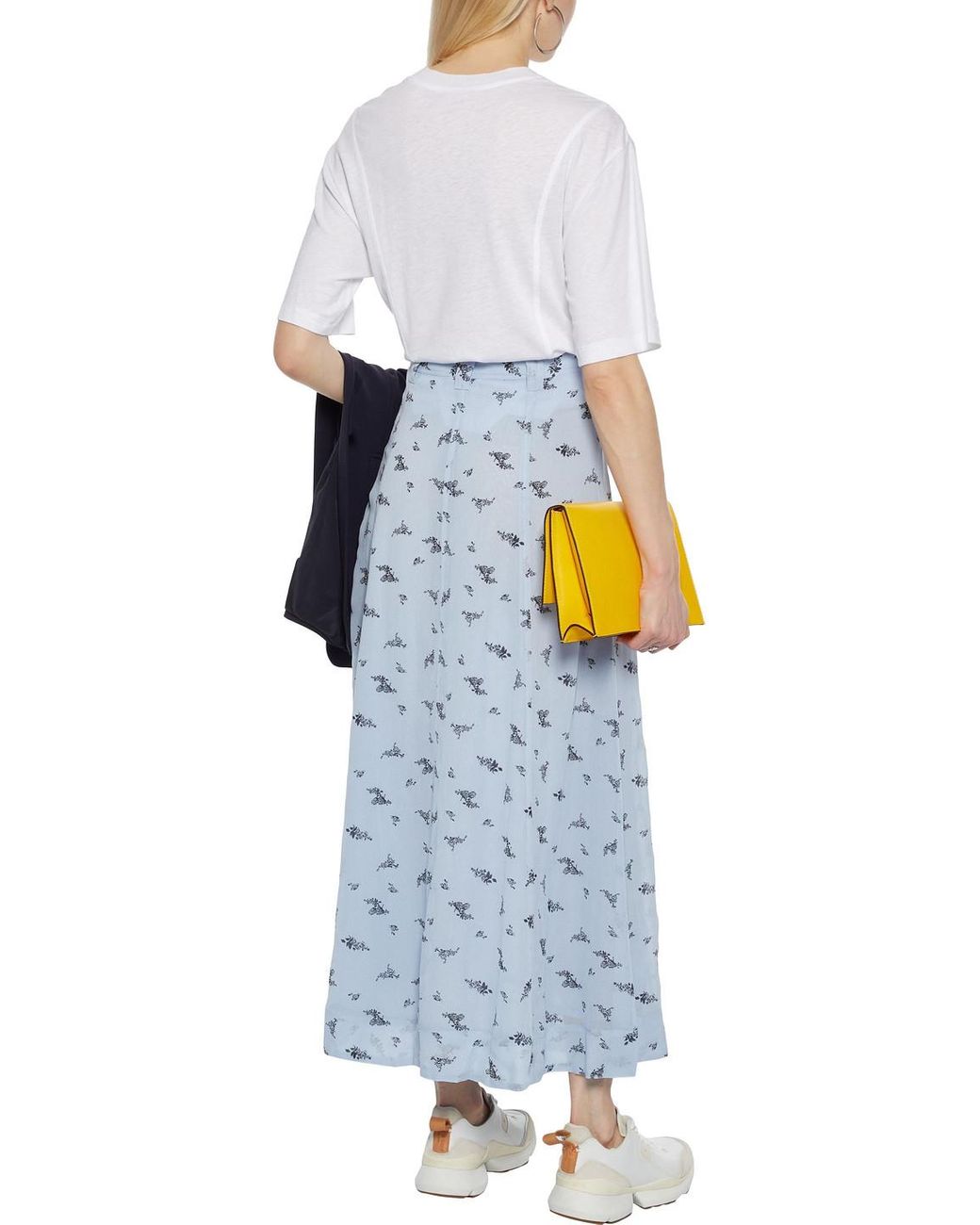 Ganni floral top print maxi skirt
