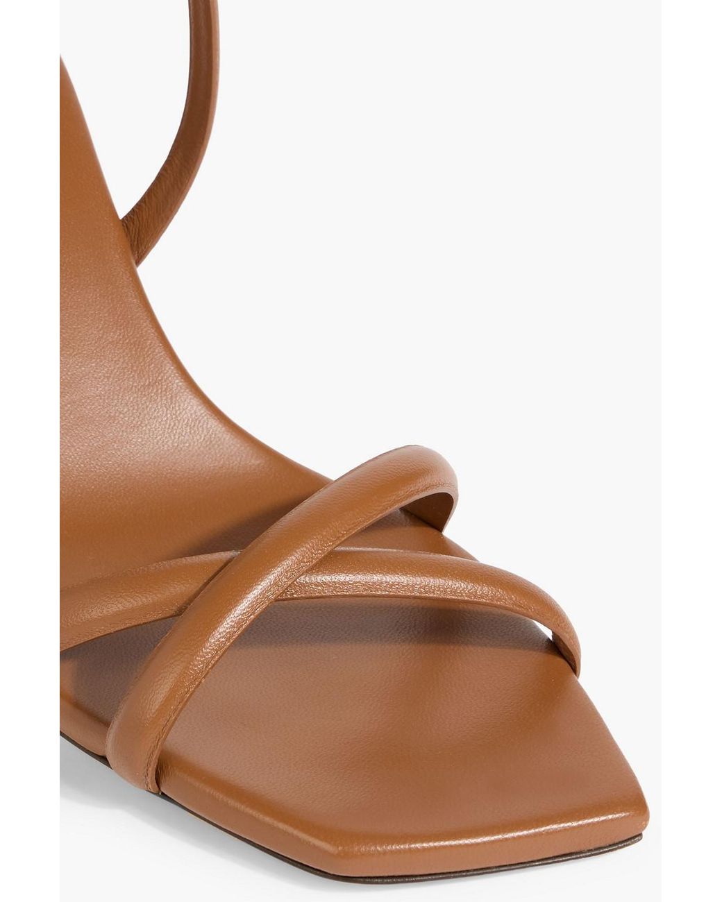 Jimmy Choo White Rheea 65 Leather Sandals