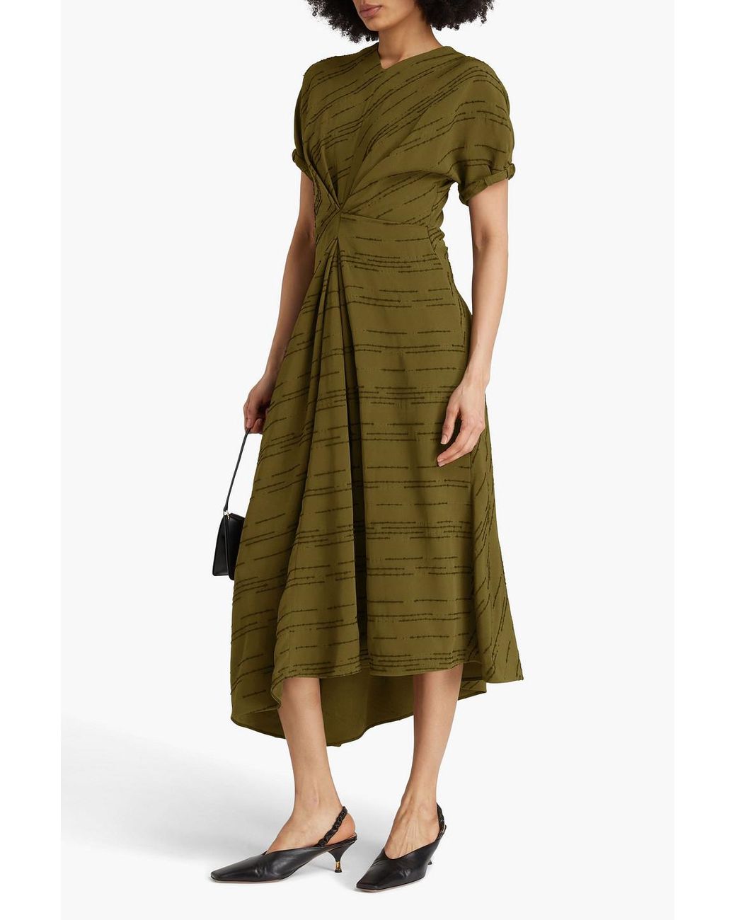 knee length dresses for ladies Halle Strapless Midi Dress main image 1