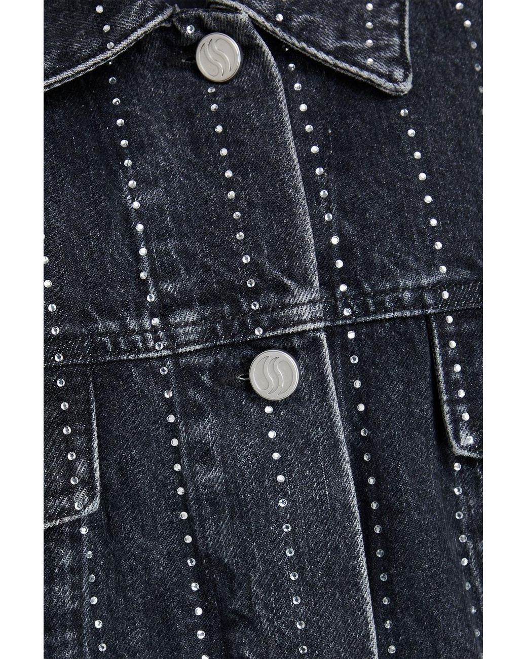 Stella McCartney Blue Crystal-embellished Denim Jacket