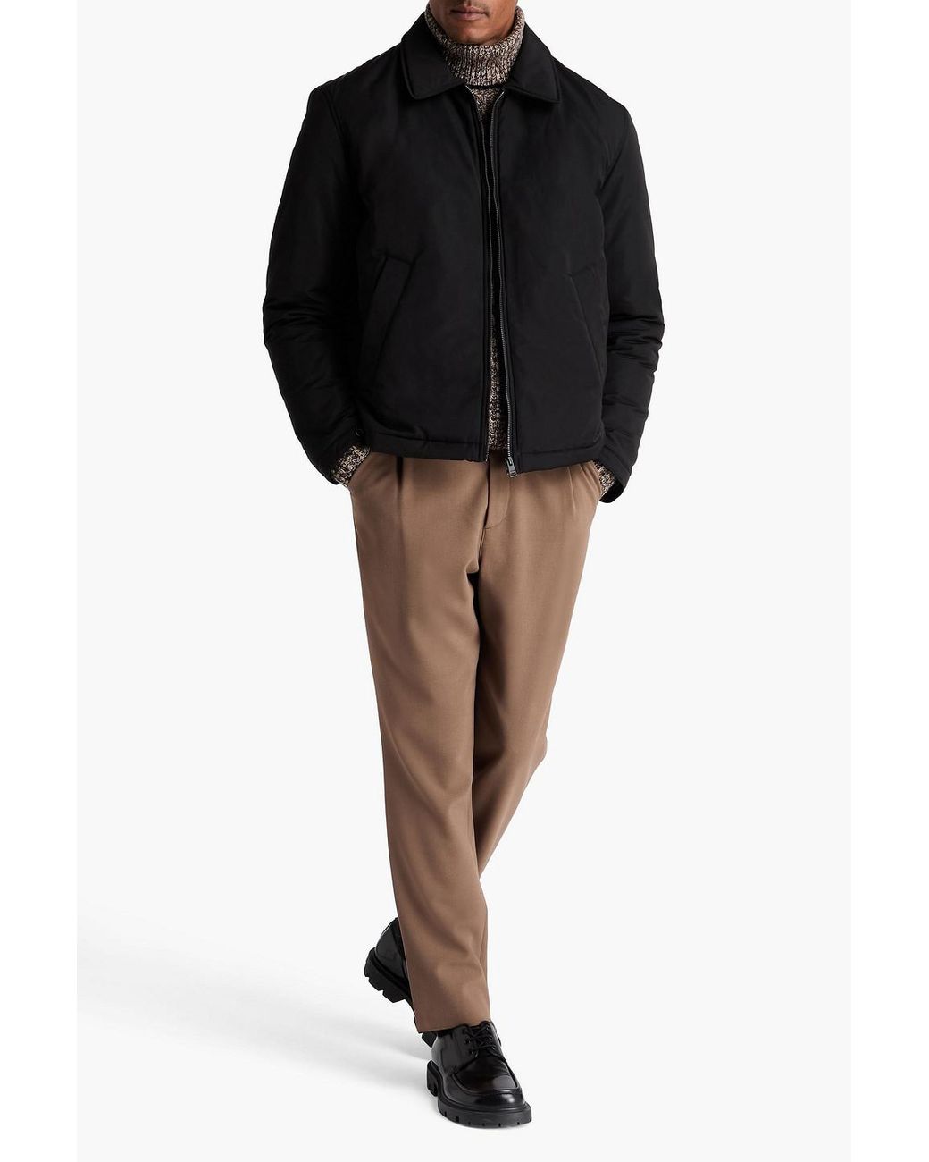 Sandro Black Shell Jacket for men