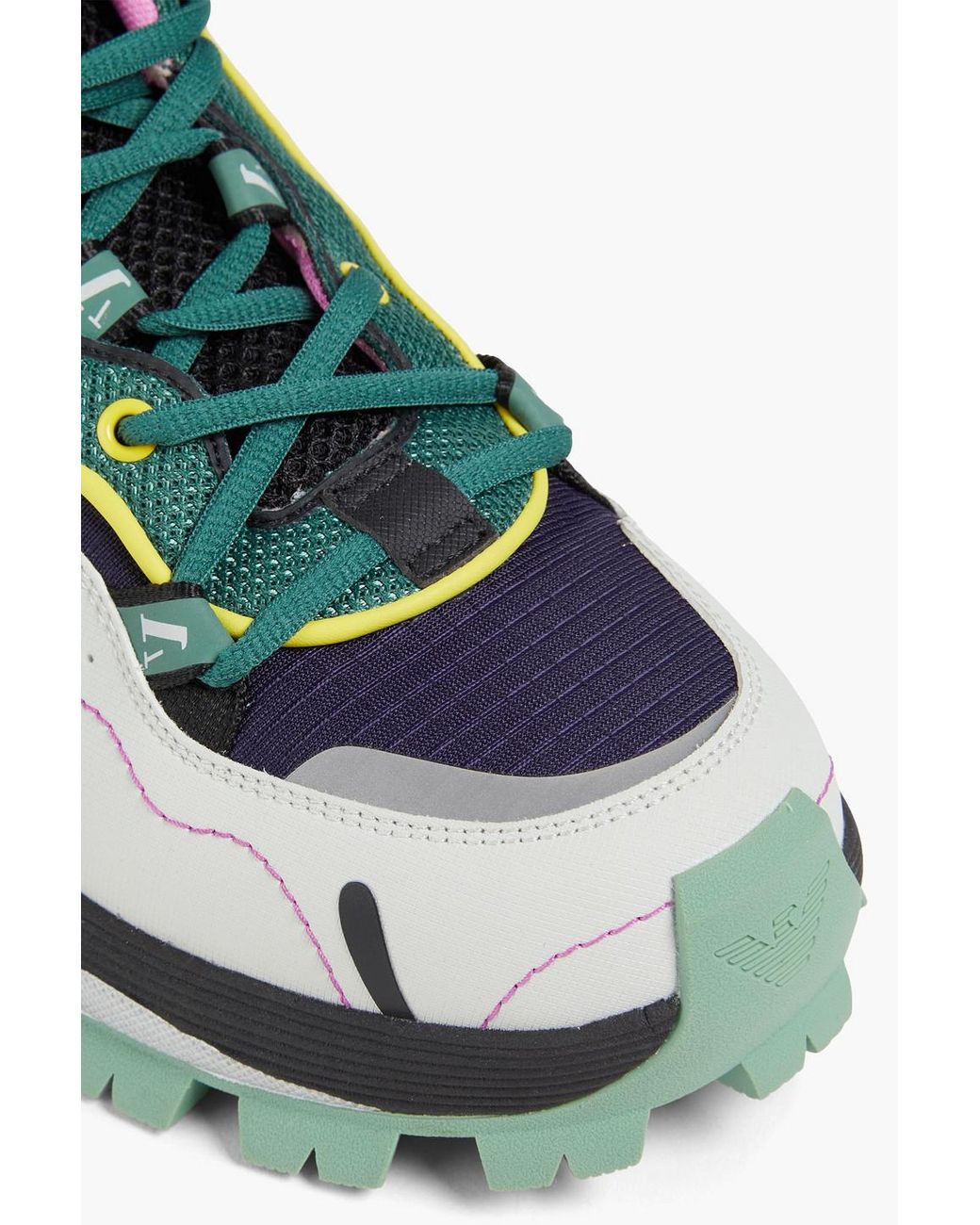 Emporio Armani Color-block Ripstop And Shell Sneakers in