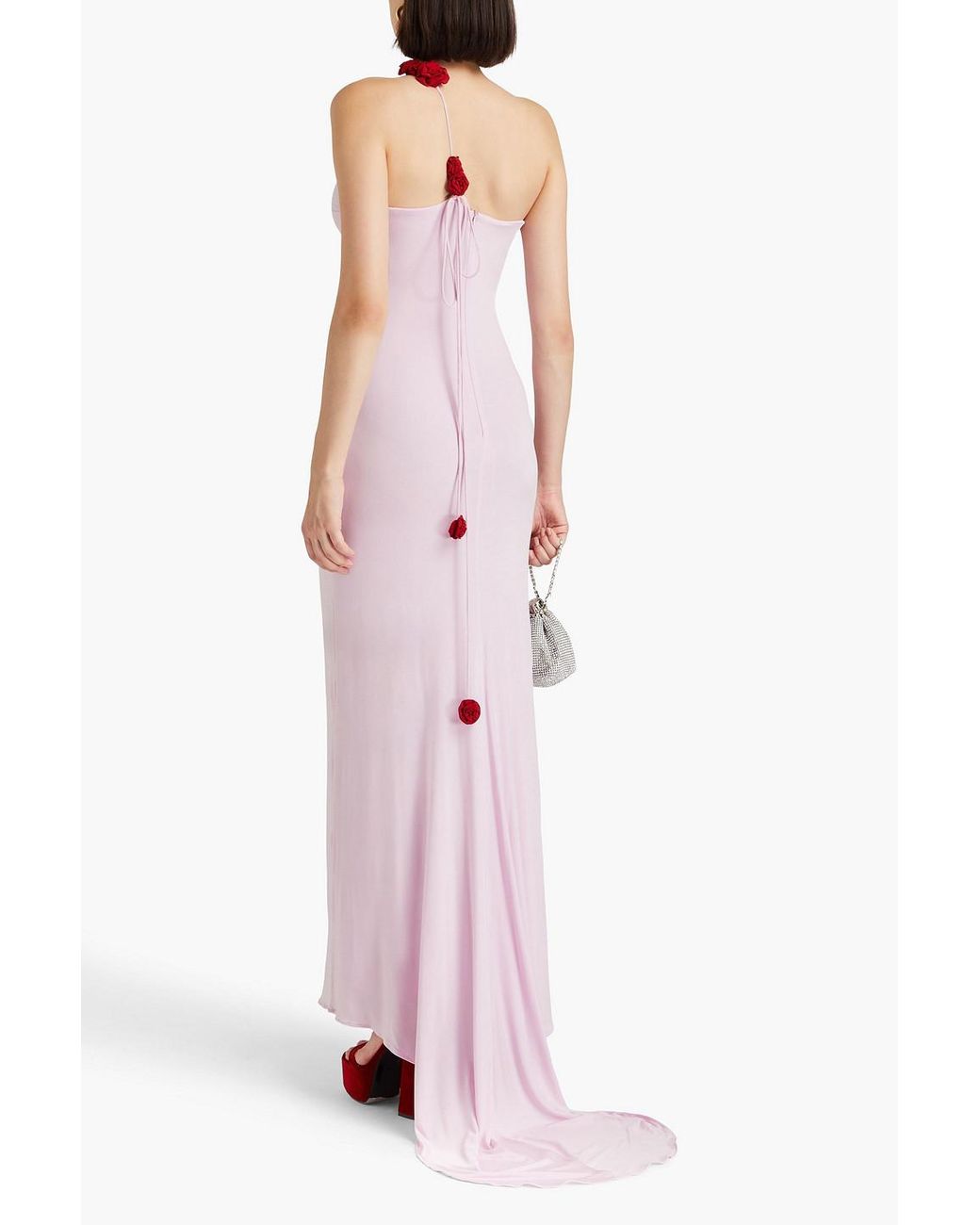 Magda Butrym One-shoulder Jersey Maxi Dress in Pink | Lyst Magda Butrym One-shoulder Jersey Maxi Dress in Pink | Lyst