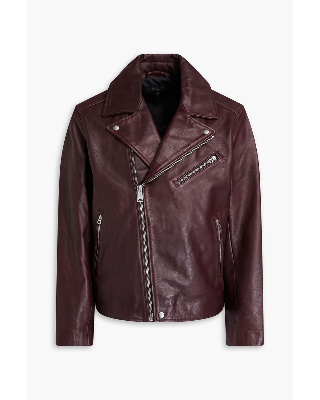Rag Bone Buzz Leather Biker Jacket in Brown for Men Lyst UK