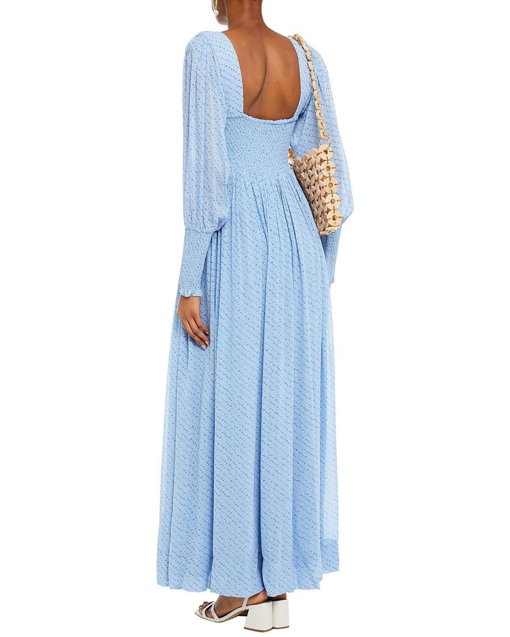 Ganni georgette top maxi dress