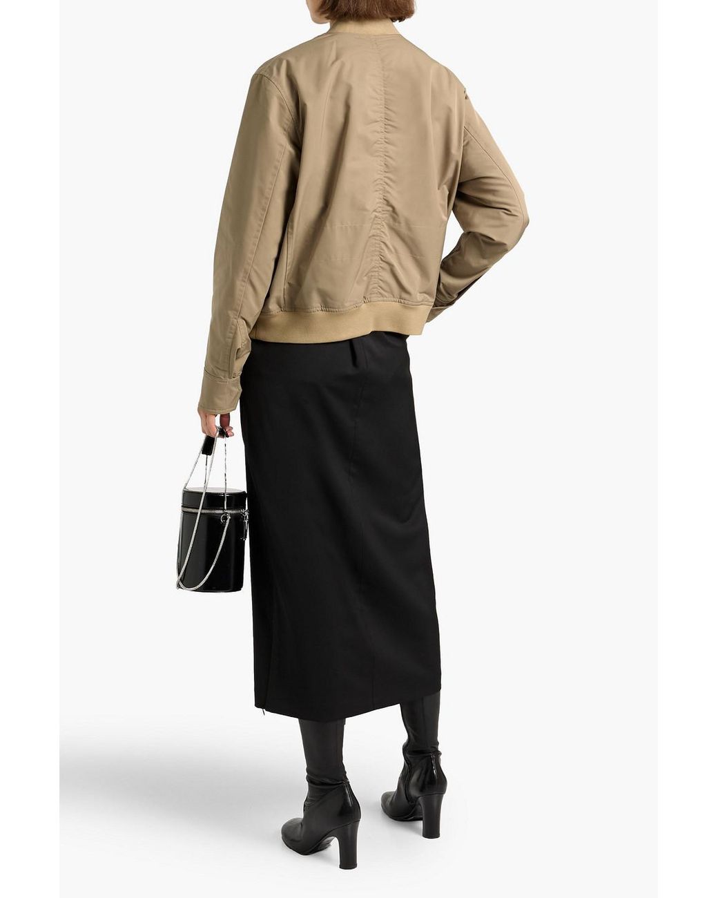 Vince Natural Shell Bomber Jacket