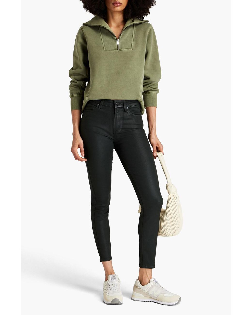 Paige coated cheap skinny jeans