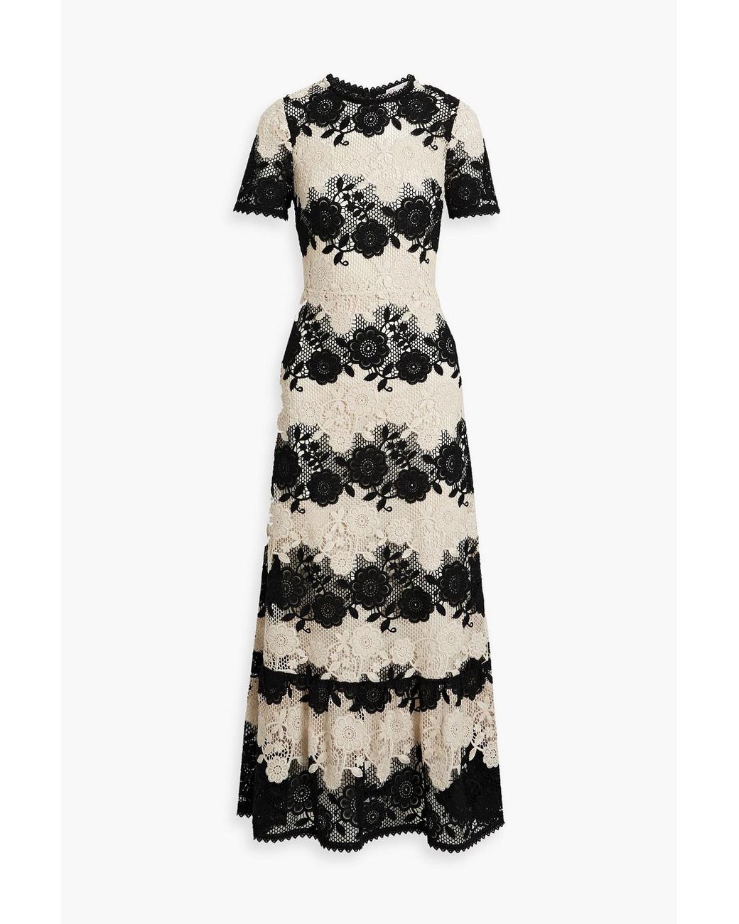Red valentino black and white sale dress