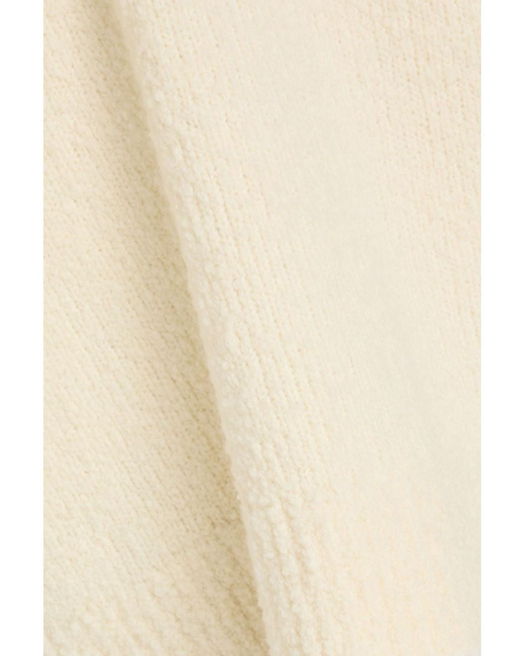 CECILIE BAHNSEN Natural Pullover "odalis" aus bouclé-strick aus einer wollmischung mit bindedetail hinten