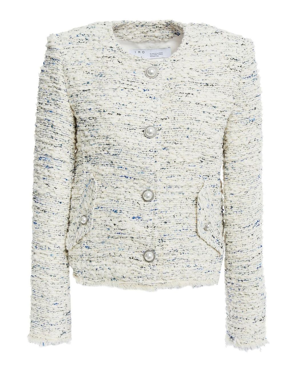 IRO Mercie Cotton-blend Bouclé-tweed 
