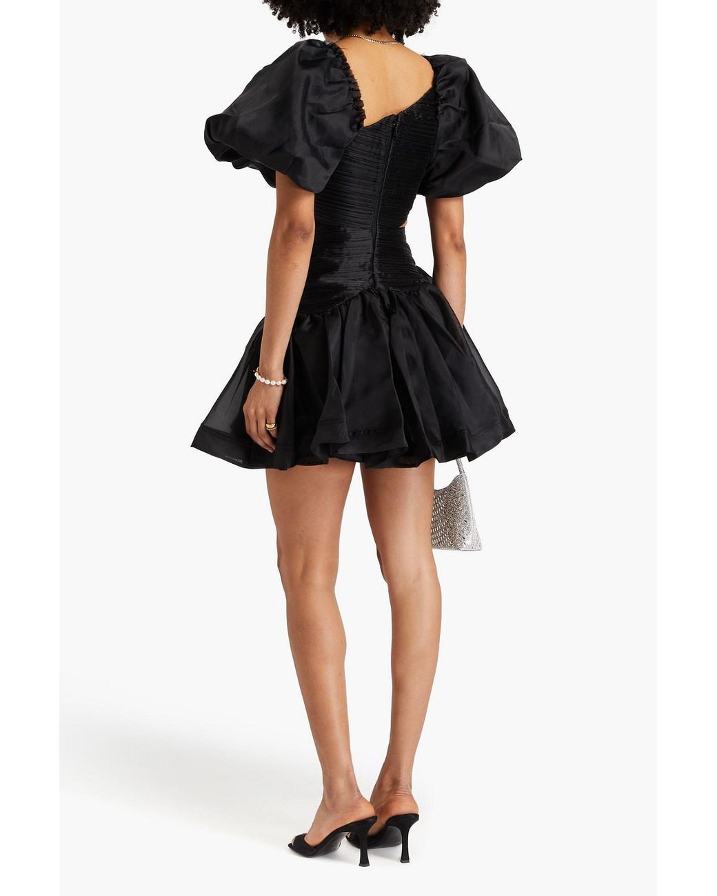 black aje mini dress Aje Alexa Long Sleeve Mini Dress in Black