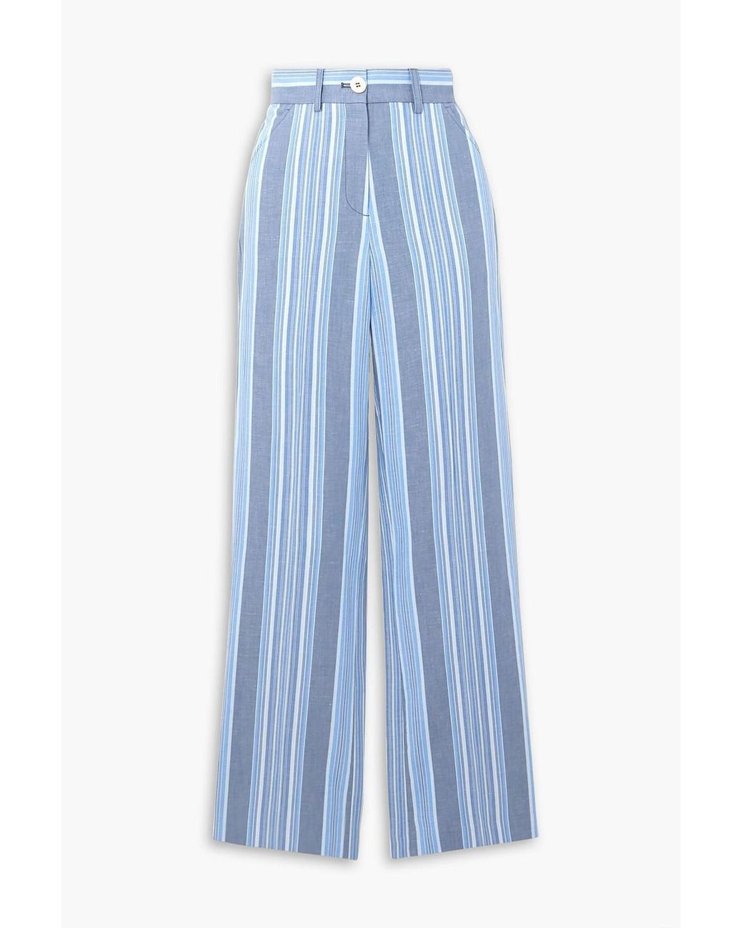 Straight leg striped pants sale