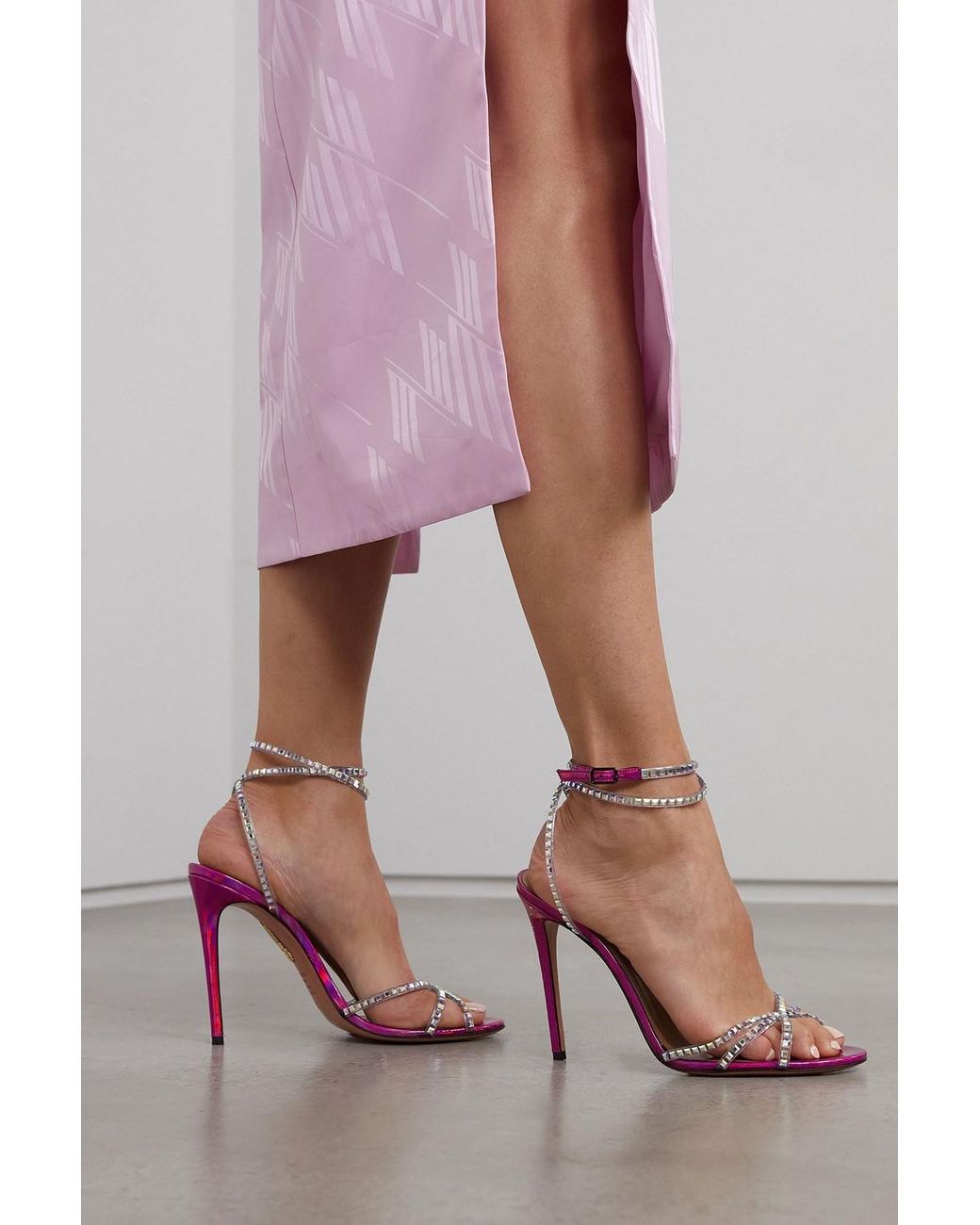 pink aquazzura heels