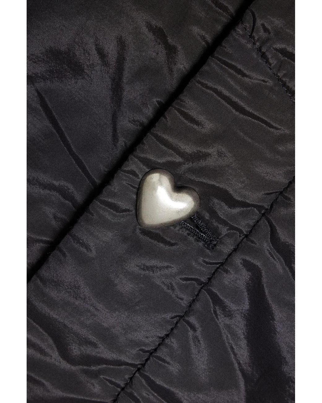 Acne Black Shell Coat for men