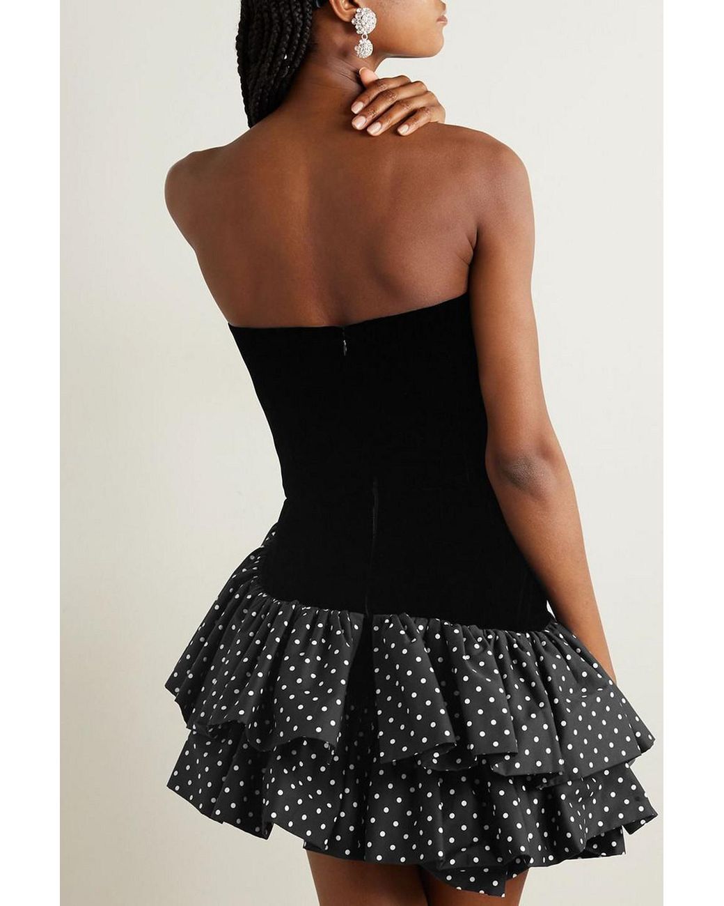 akca bijou dot 汗ばむ velours dress