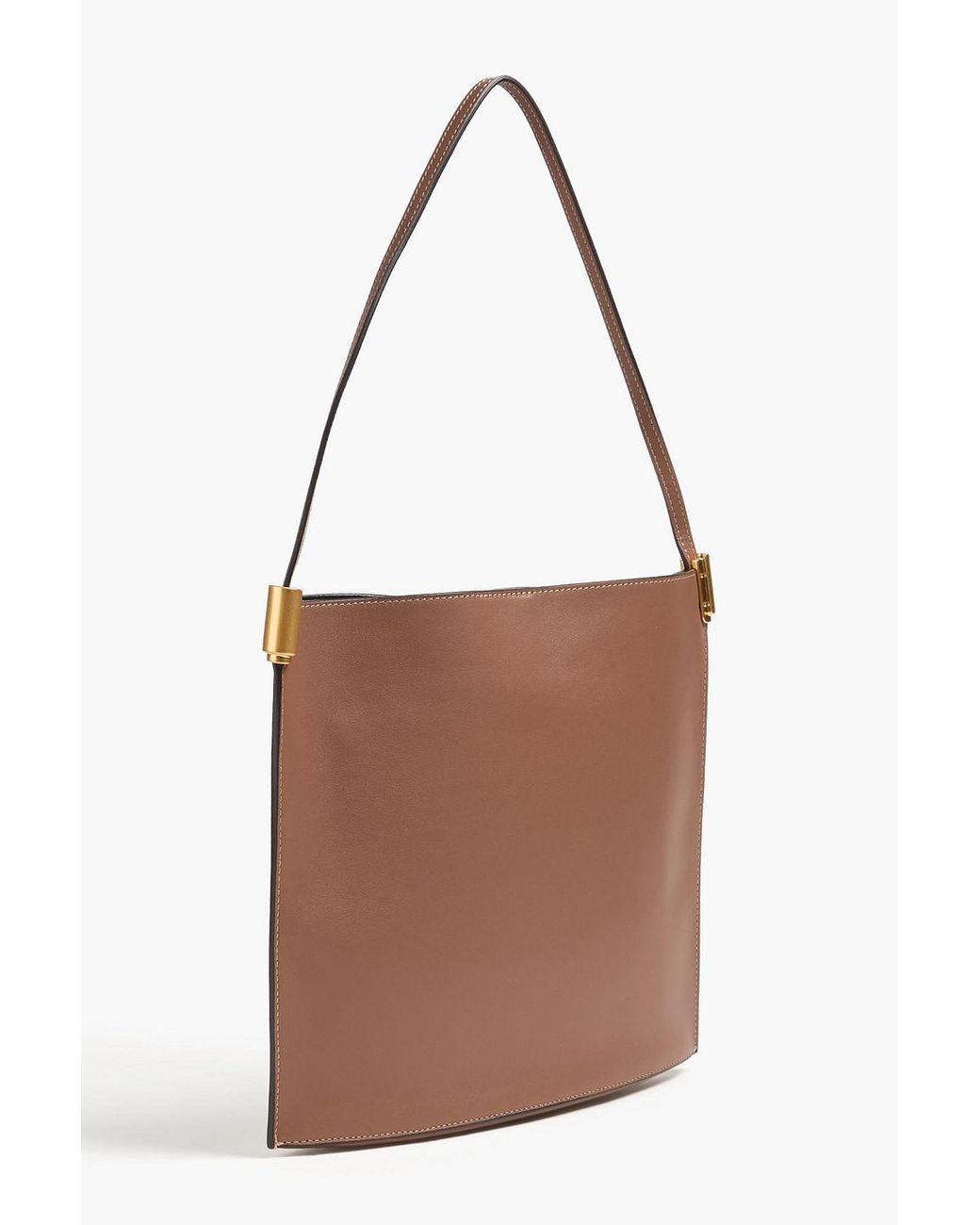Neous Brown Dora Pebbled-Leather Shoulder Bag