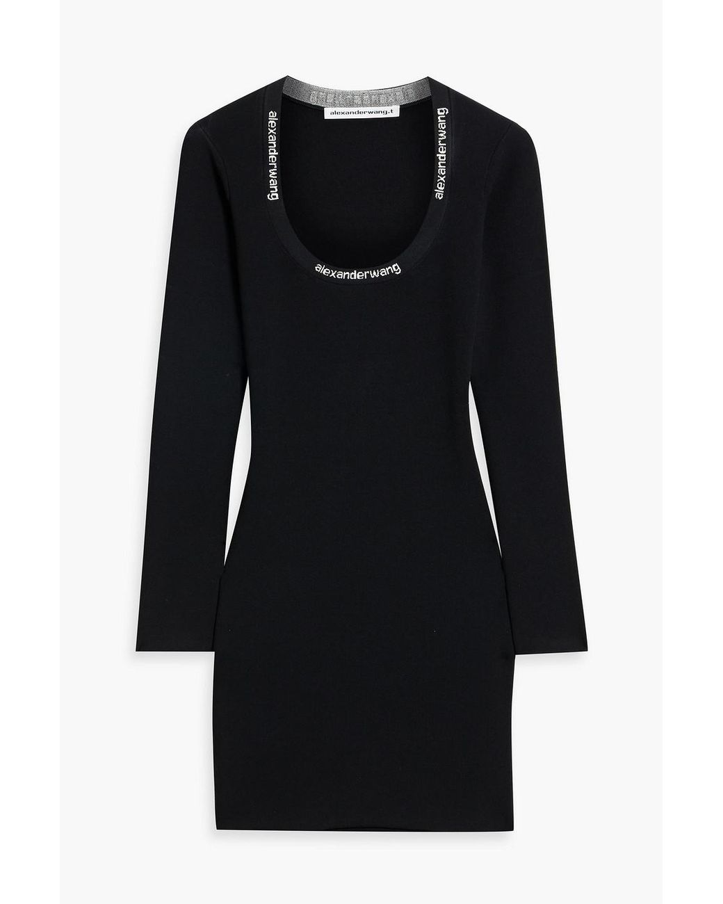 ワンピース T BY ALEXANDER WANG Dark Grey Stretch Polyester Mini Dress Alexander Wang Grey Two Piece Mini Dress with Detachable