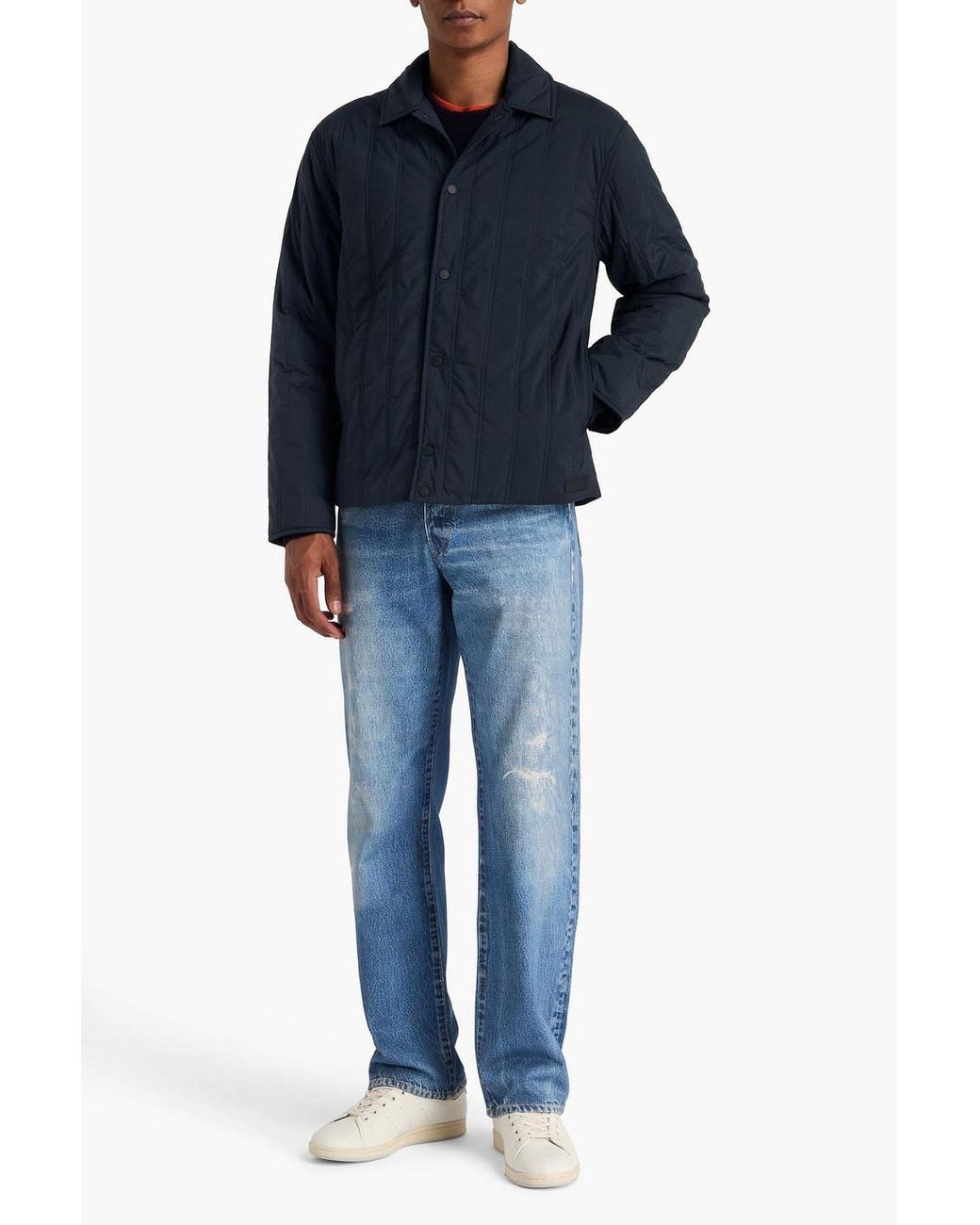 Rag & Bone Maxwell gesteppte shelljacke in Blue für Herren