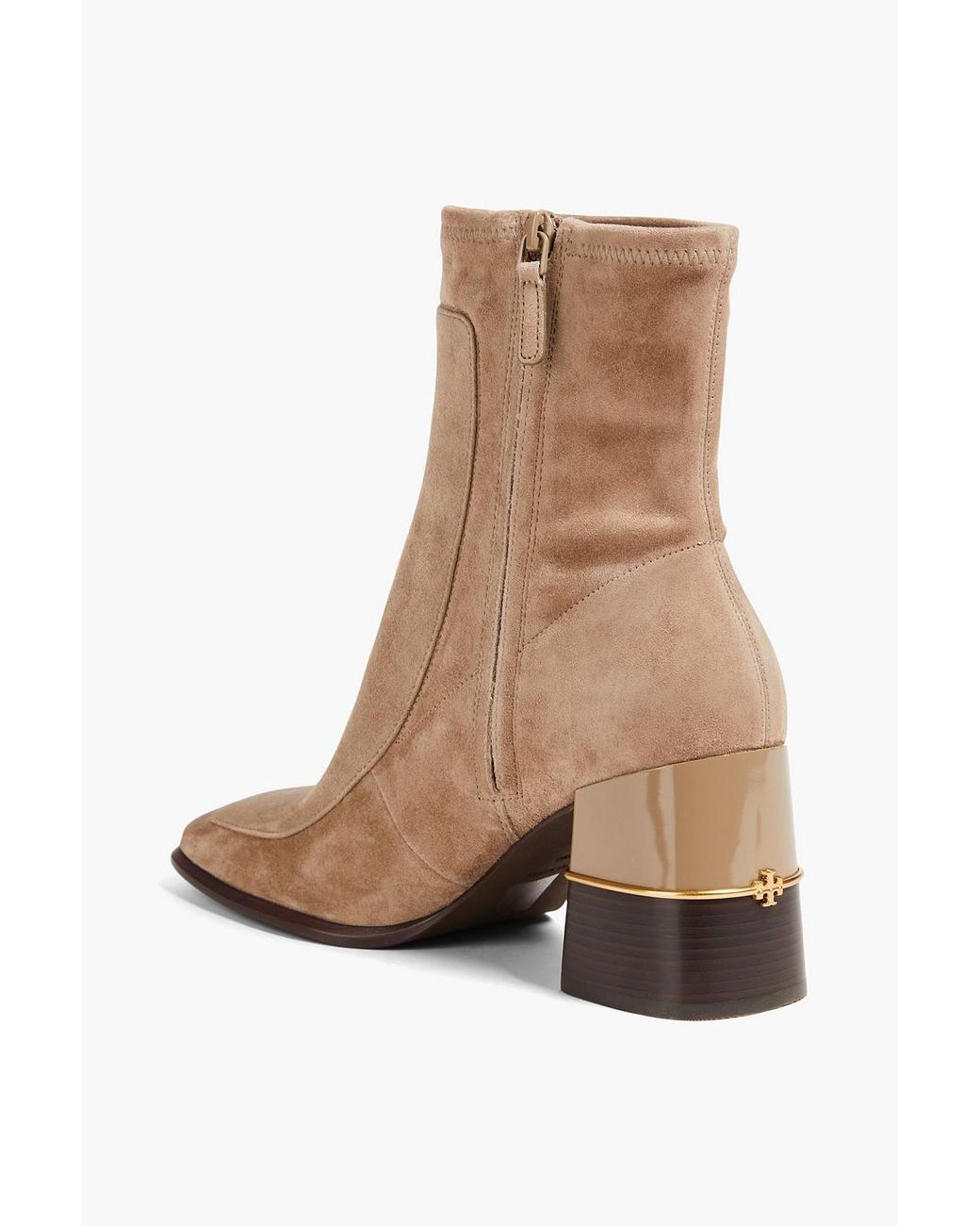 Tory Burch Natural Suede Ankle Boots