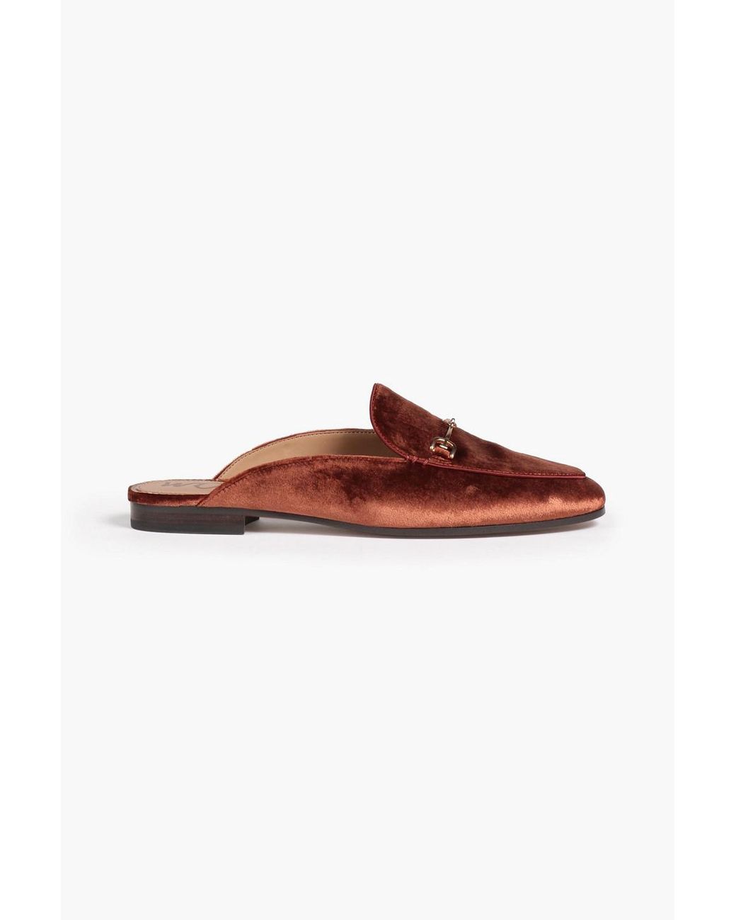 Sam Edelman Linnie Embellished Velvet Slippers in Brown Lyst UK