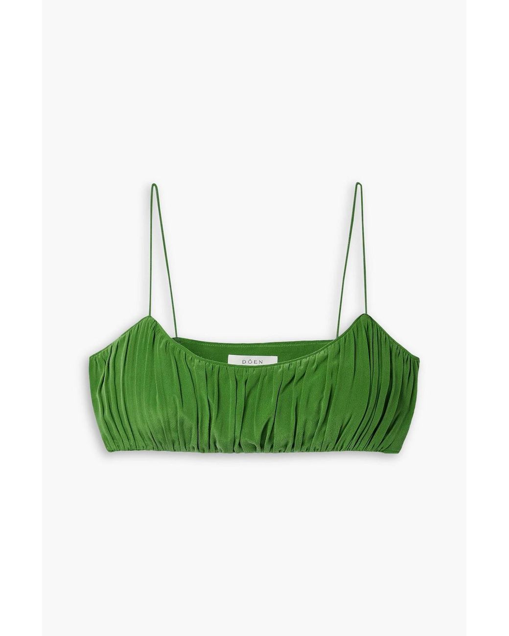 ★DNSR★ Silk Crop Pocket Half Sleeve Green ☆DNSR☆ Silk Crop Pocket Half Sleeve Green Apple green