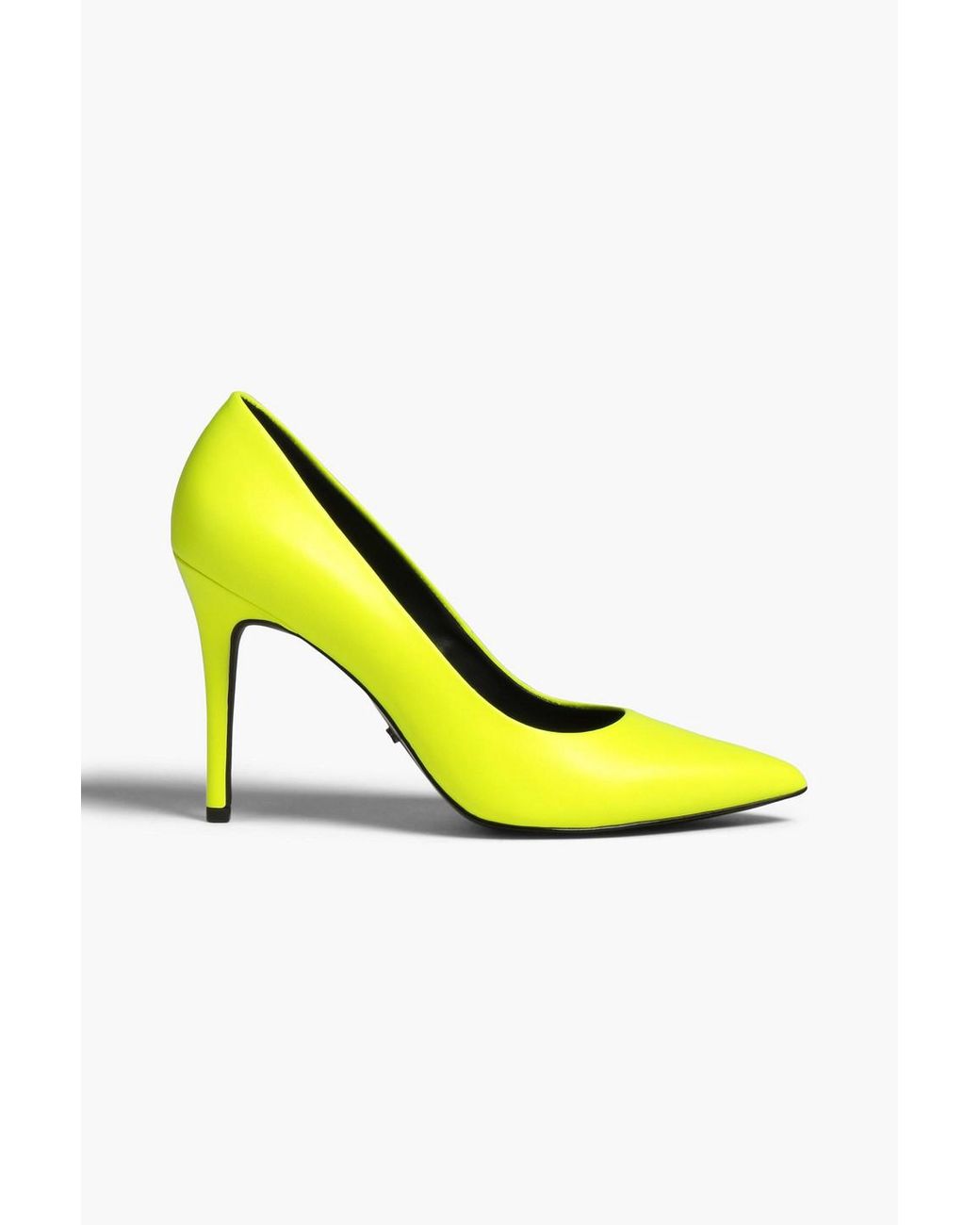 MICHAEL Michael Kors Claire Neon Leather Pumps in Yellow | Lyst Canada