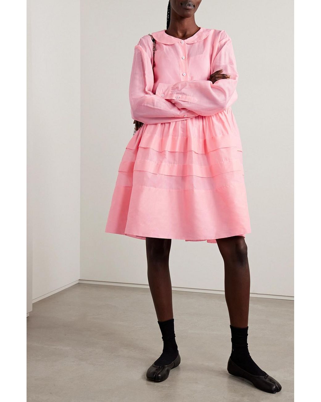 Pink molly goddard dress discount