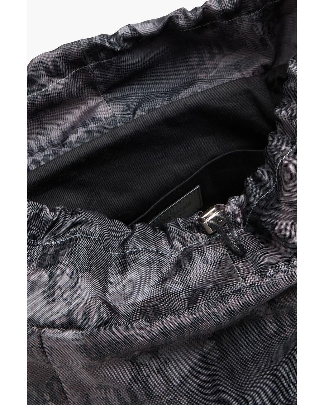 Palm Angels Black Printed Shell Backpack for men