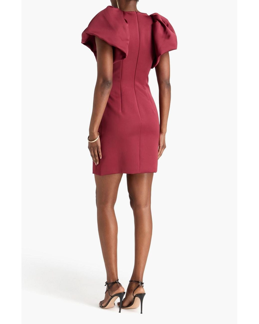 LEO LIN Red Dayna Satin Mini Dress
