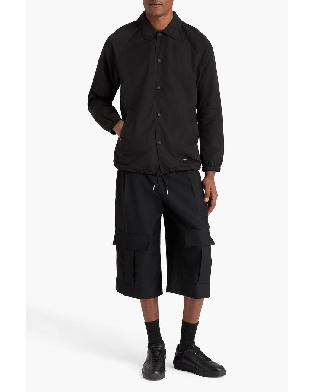 Sandro Black Shell Jacket for men