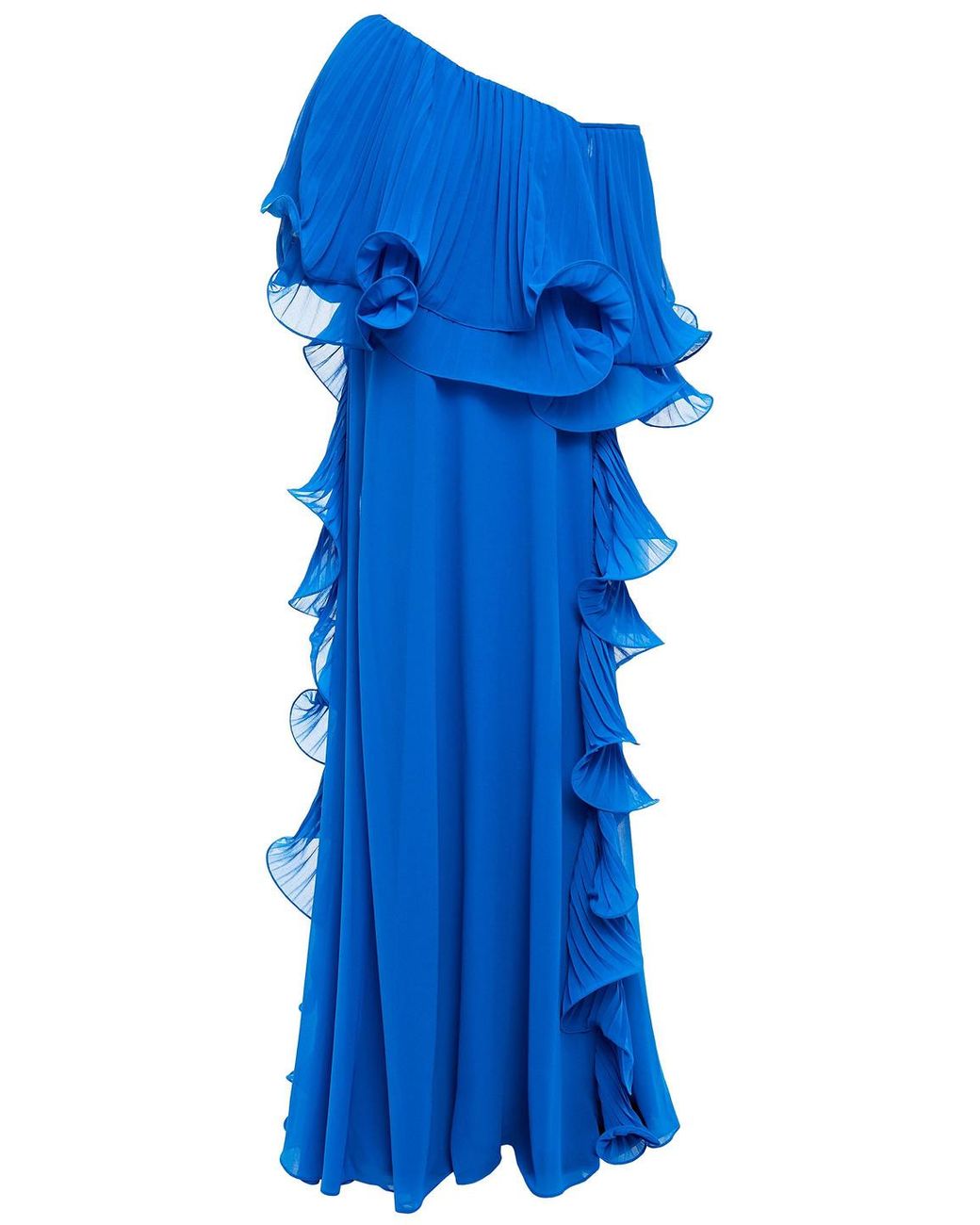 badgley mischka cobalt sweetheart gown