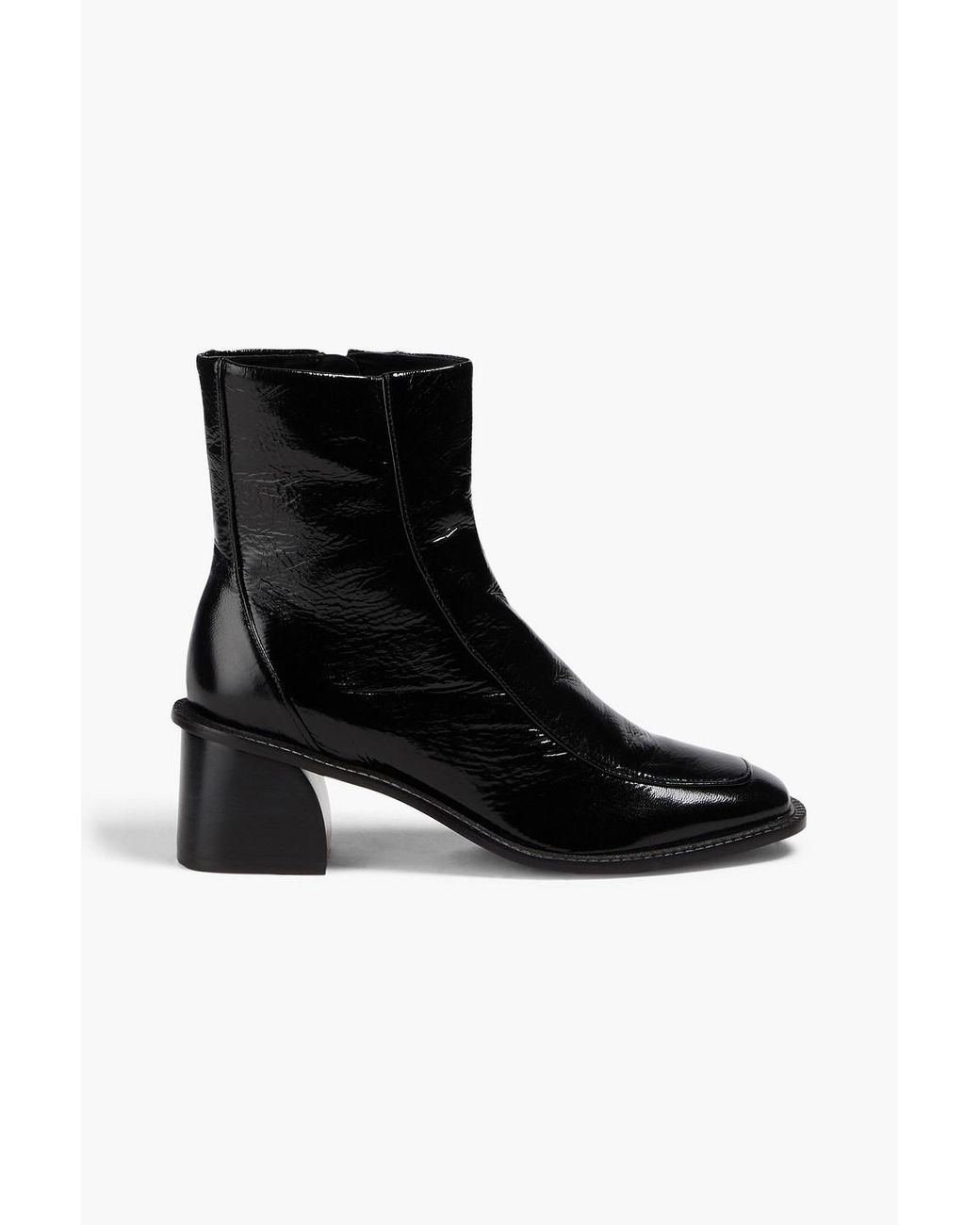 sandro leather ankle boots with elastic