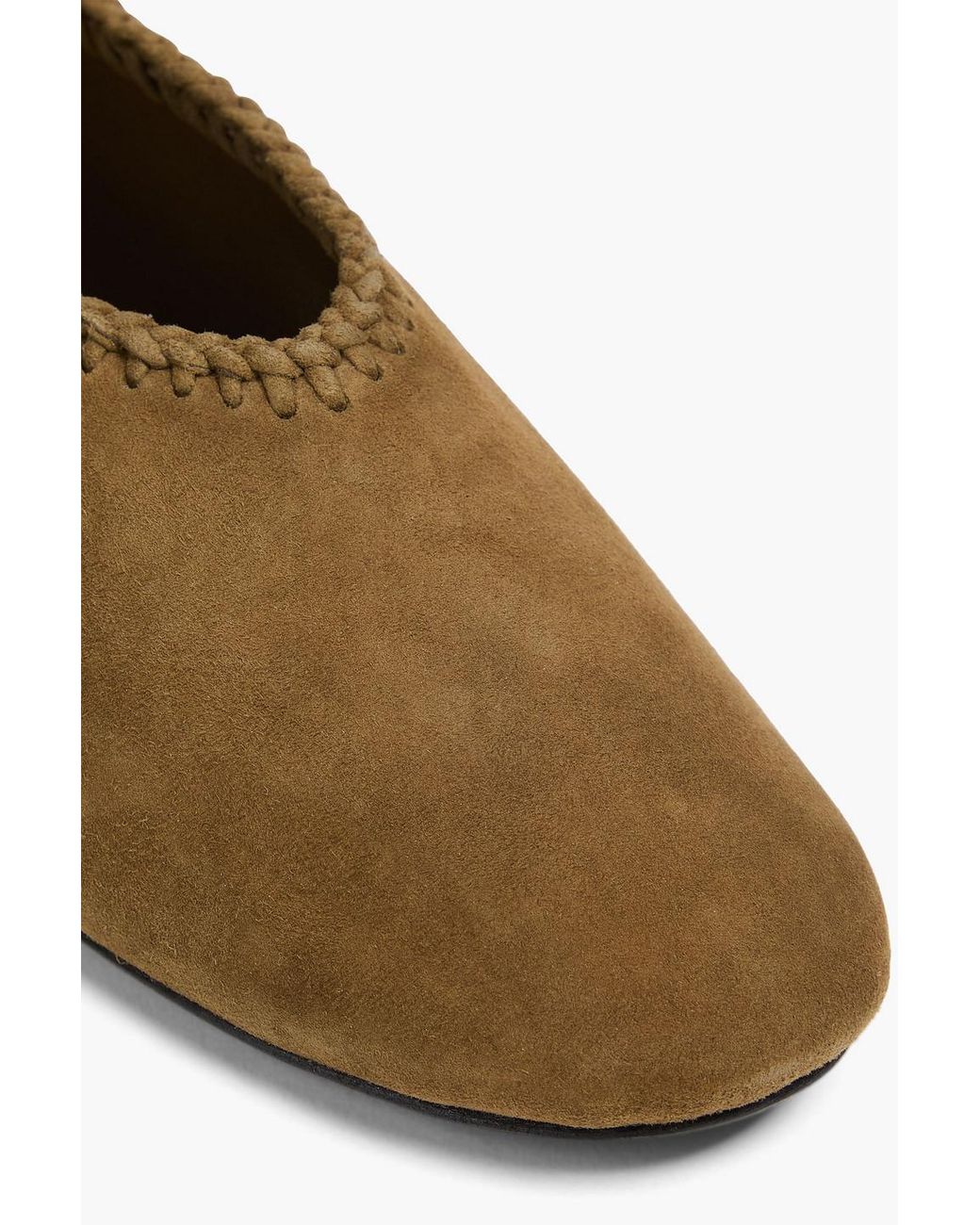 A.Emery Green Park Whipstitched Suede Flats