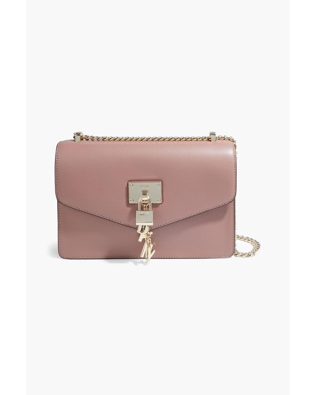 dkny pebbled leather shoulder bag