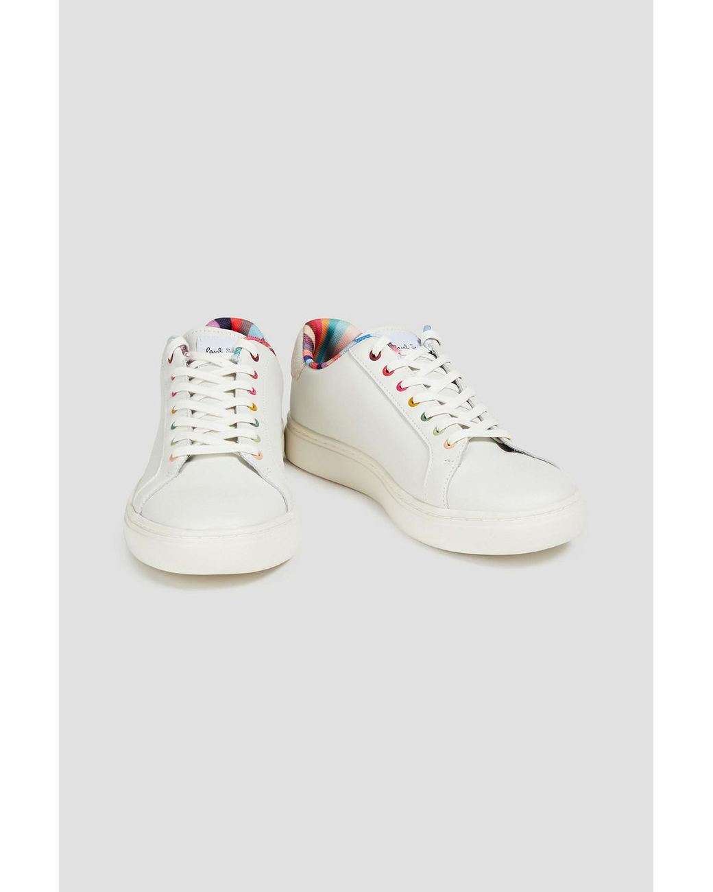 Paul Smith Lapin Leather And Suede Sneakers in White | Lyst